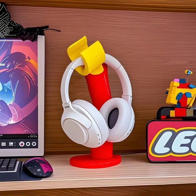 Desk Setup Kids - Dudukan Headset Lucu Kreatif untuk Desktop,