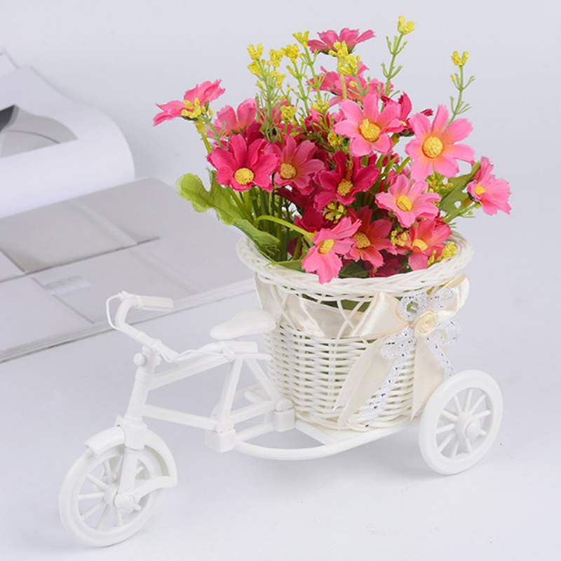 Plant Pot Small Desk - Keranjang Bunga Sepeda Roda Tiga Kecil,