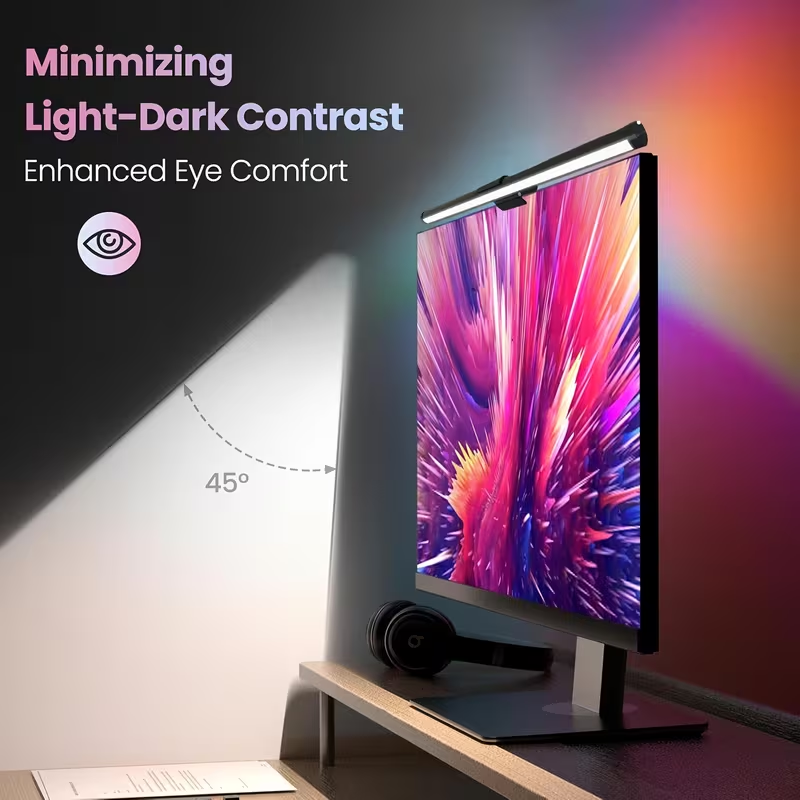 Desk Setup Rgb - Lampu Monitor LED untuk Layar Komputer,