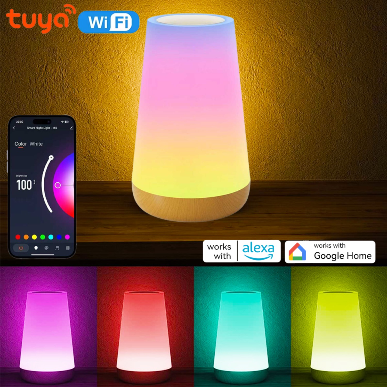 Desk Setup Rgb - Lampu Meja Pintar WiFi Tuya Isi