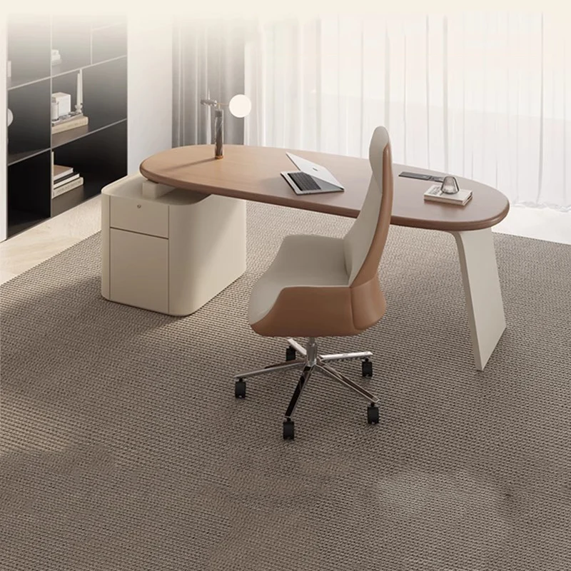 Desk Setup L Shaped - Meja Laptop Kamar Tidur Lemari Arsip