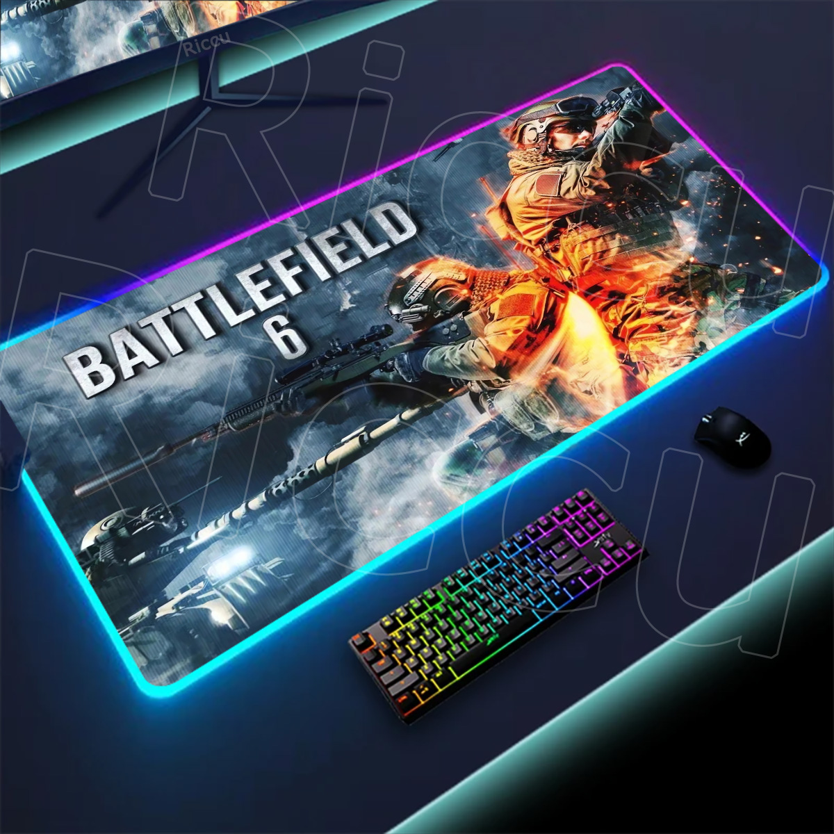 Desk Setup Rgb - Alas Meja Rgb Gamer Baru Lampu
