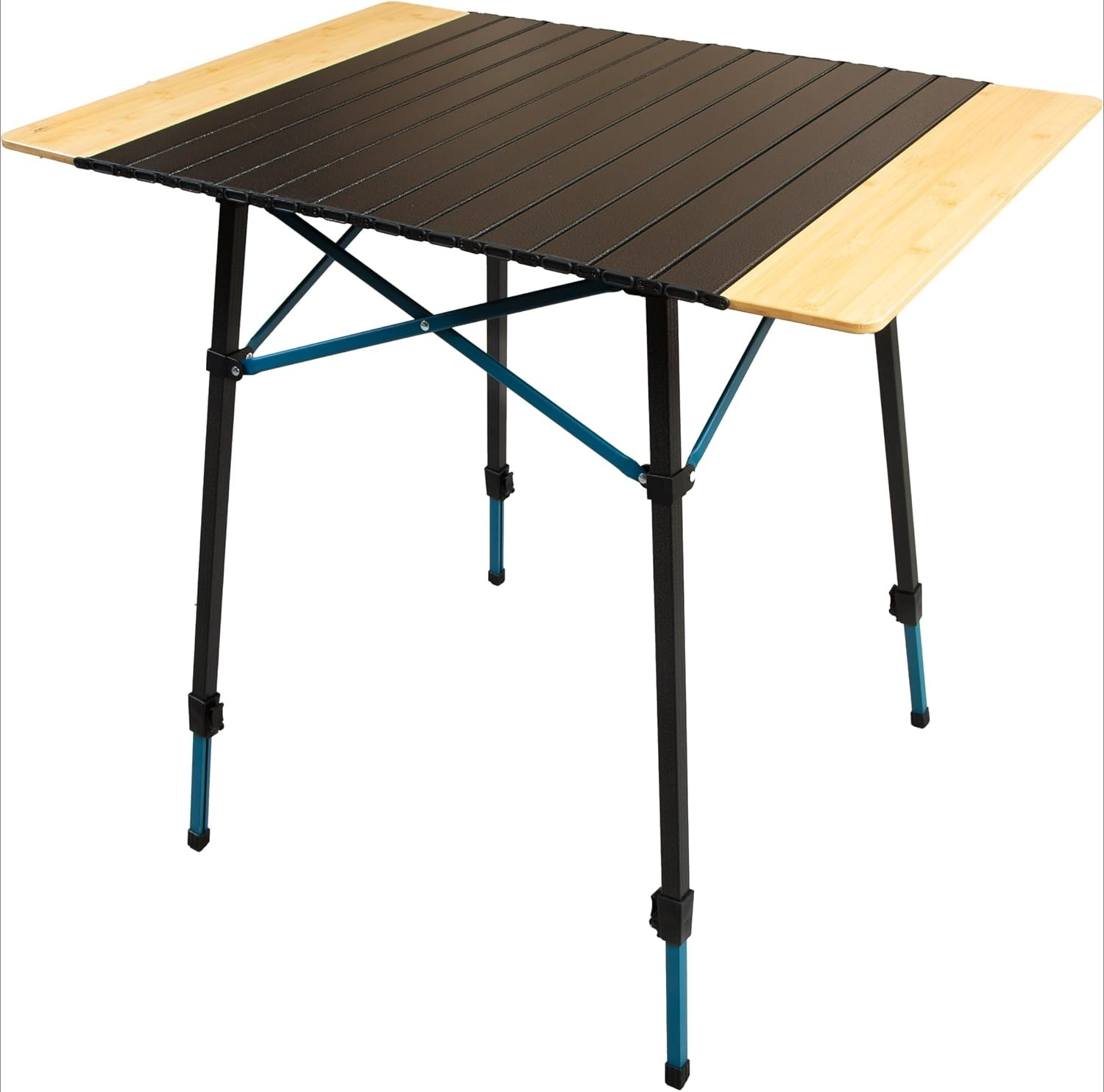 Desk Setup Natural - Meja Lipat Portabel untuk Berkemah dengan