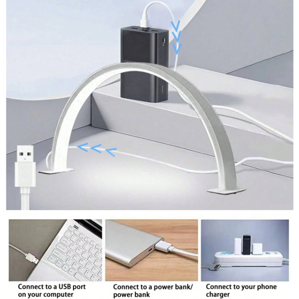Desk Setup Lighting - Lampu Kuku 40/66CM Lampu Isi USB