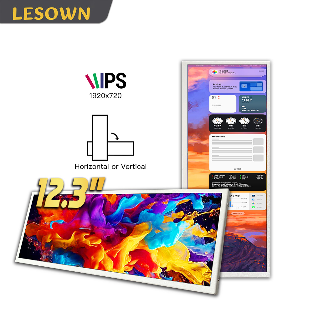 Desk Setup One Monitor - LESOWN Monitor Portabel 12.3 Inch dengan