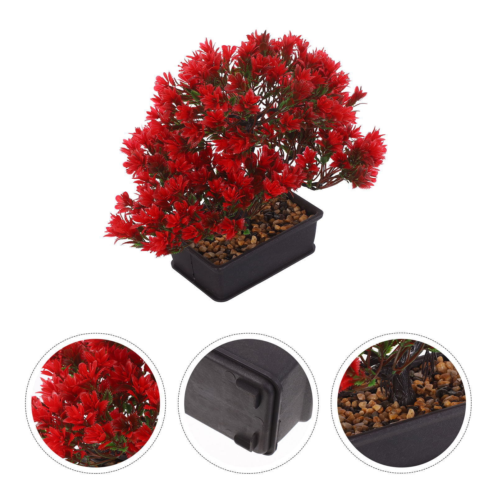 Plant Pot Small Desk - Pohon Bonsai Buatan Kecil Realistis Pot