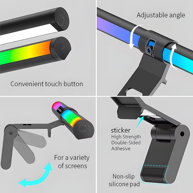Lampu LED untuk Monitor dengan - Desk Setup Lighting ulasan dan harga
