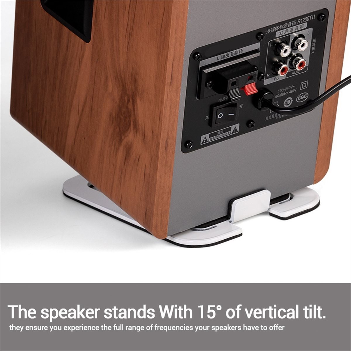 2 Buah Dudukan Speaker Desktop - Speaker Desk Setup ulasan dan harga