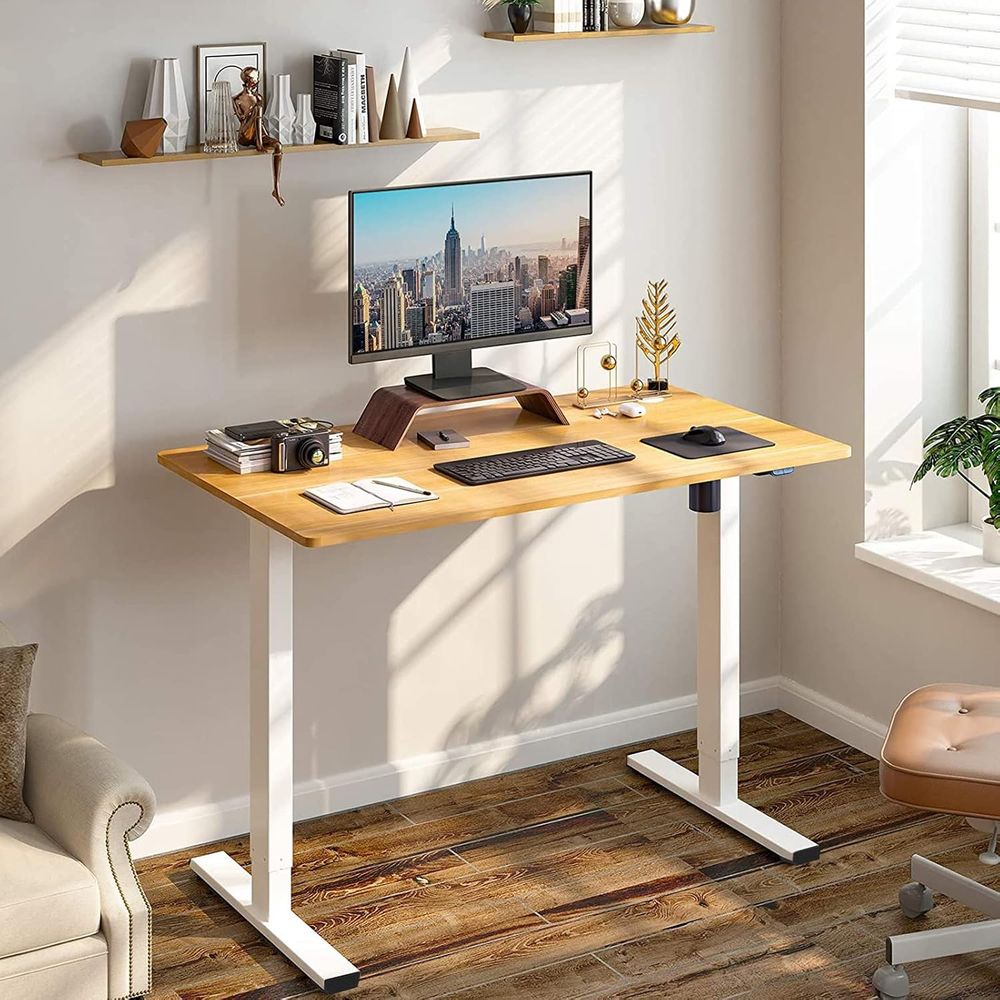 Meja Kerja Elektrik Satu Bagia - Desk Setup One Monitor ulasan dan harga