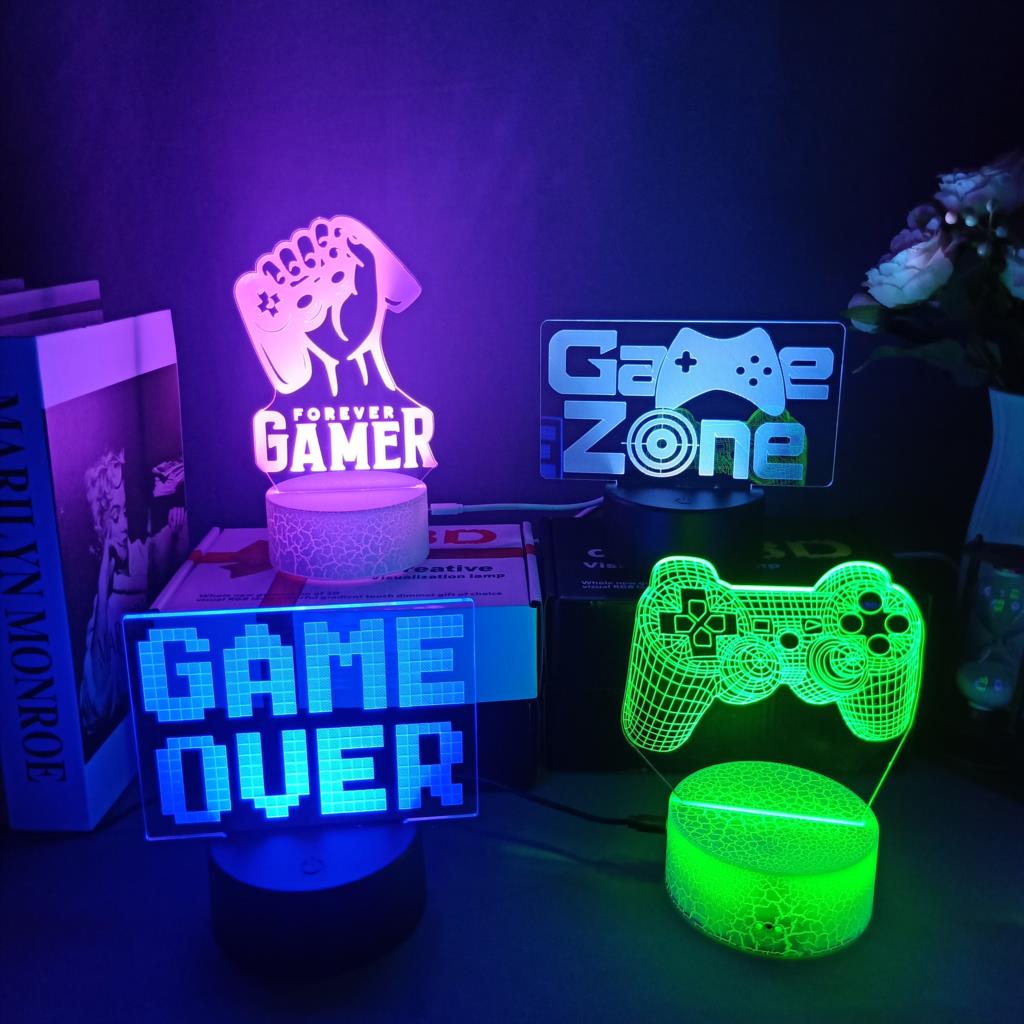 Lampu malam 3D untuk hadiah an - Desk Setup Kids ulasan dan harga