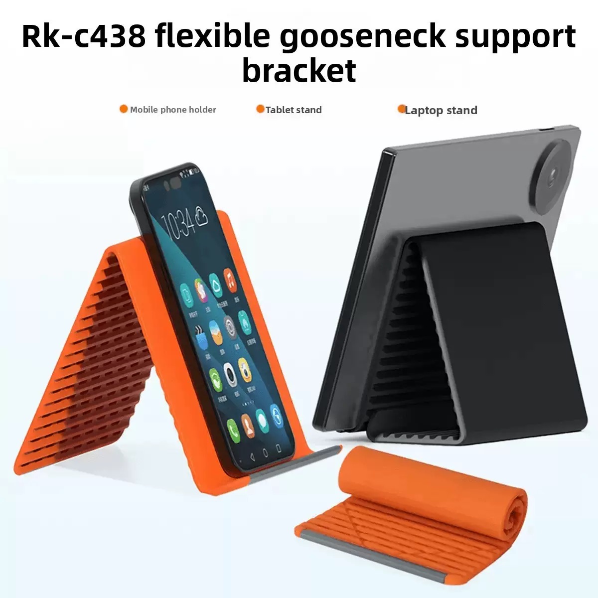 Penyangga Ponsel Silikon Lipat - Dual Phone Holder ulasan dan harga
