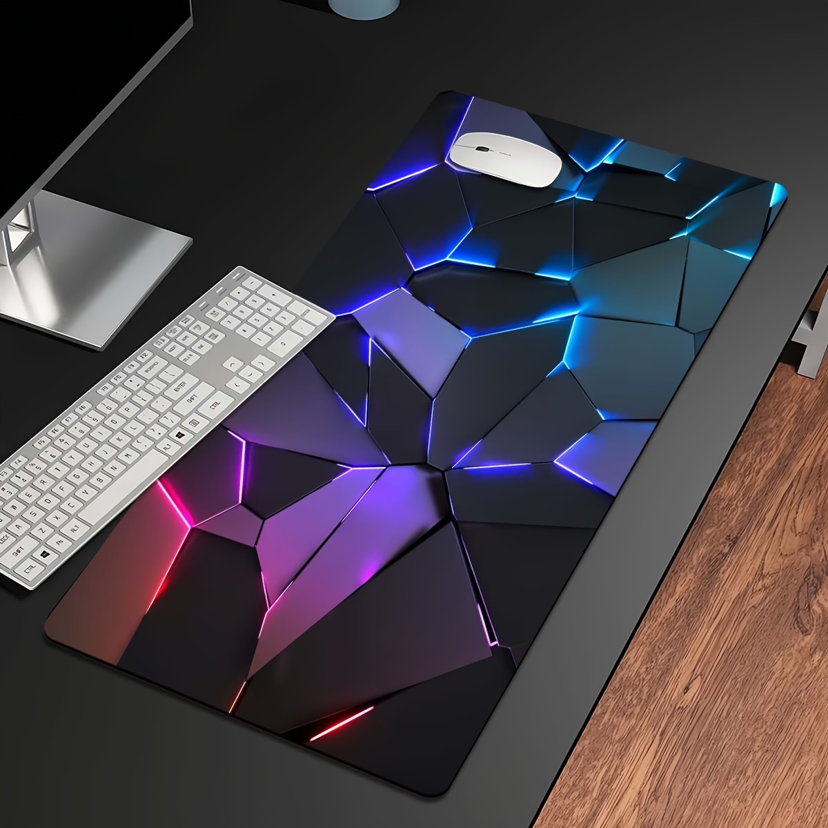 Alas Mouse RGB Geometri Garis  - Desk Setup Rgb ulasan dan harga
