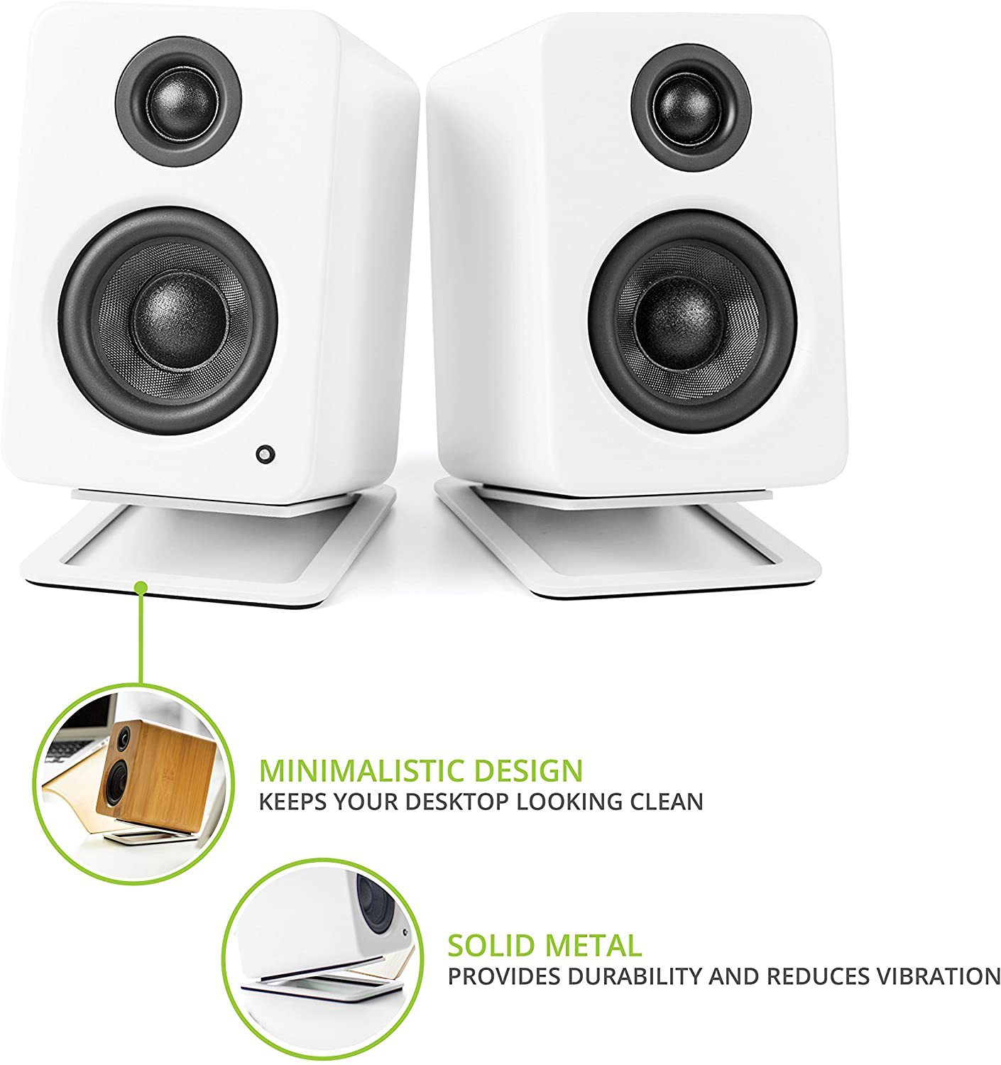 2 buah dudukan Speaker Desktop - Speaker Desk Setup ulasan dan harga