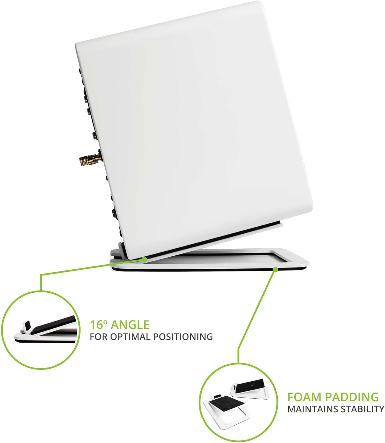 2 buah dudukan Speaker Desktop - Speaker Desk Setup ulasan dan harga