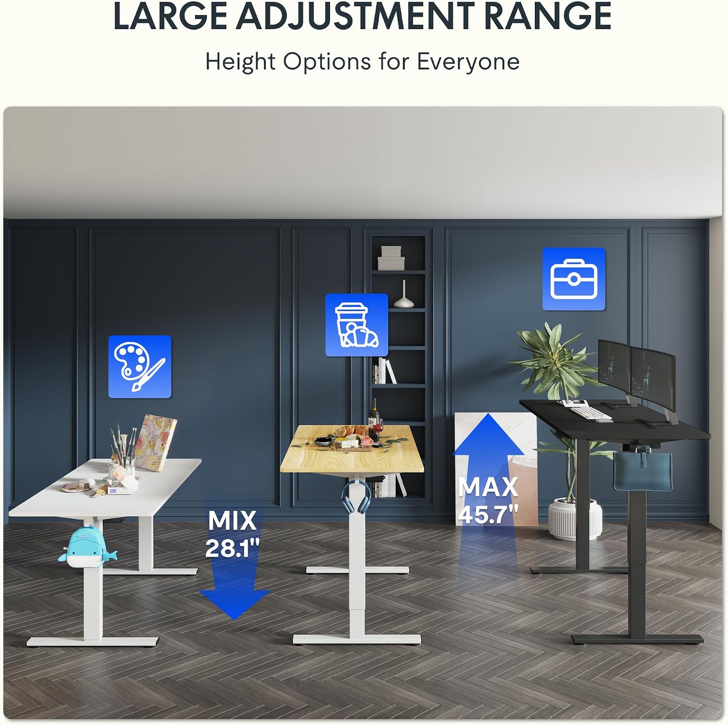FLEXISPOT Meja Berdiri Elektri - Desk Setup One Monitor ulasan dan harga