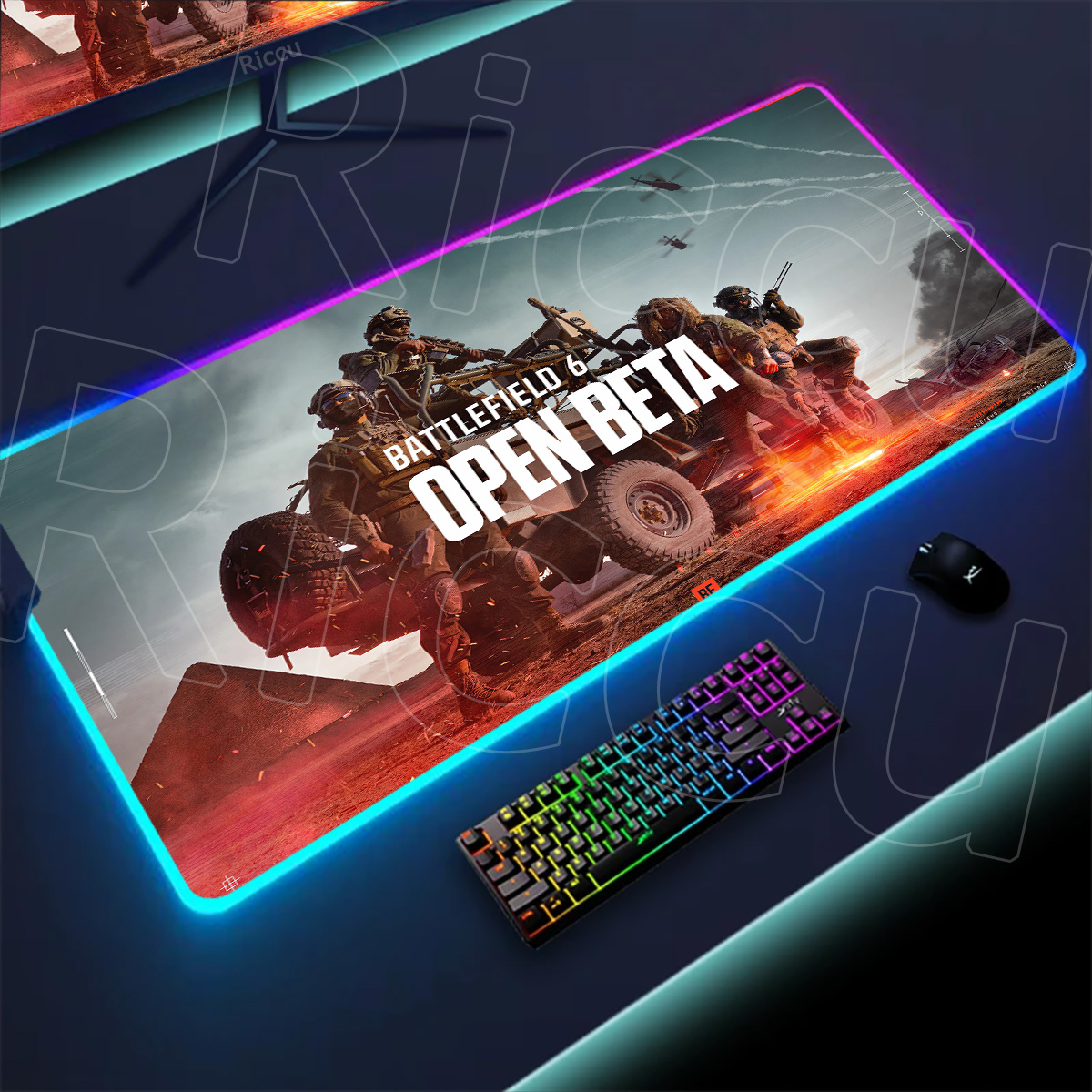 Alas Meja Rgb Gamer Baru Lampu - Desk Setup Rgb ulasan dan harga