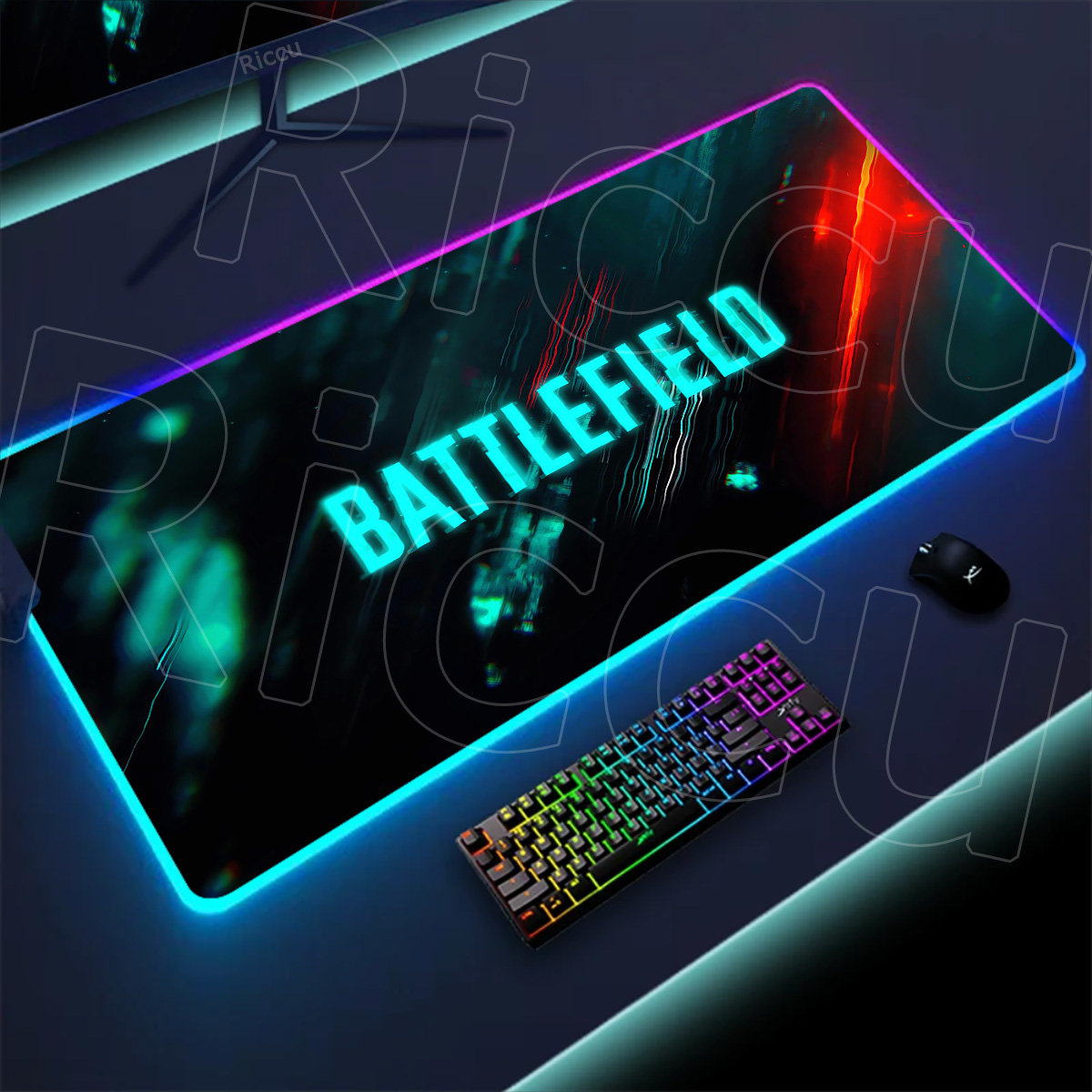 Alas Meja Rgb Gamer Baru Lampu - Desk Setup Rgb ulasan dan harga