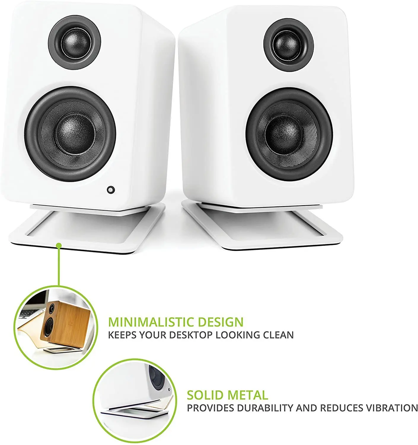 2 buah dudukan Speaker Desktop - Speaker Desk Setup ulasan dan harga