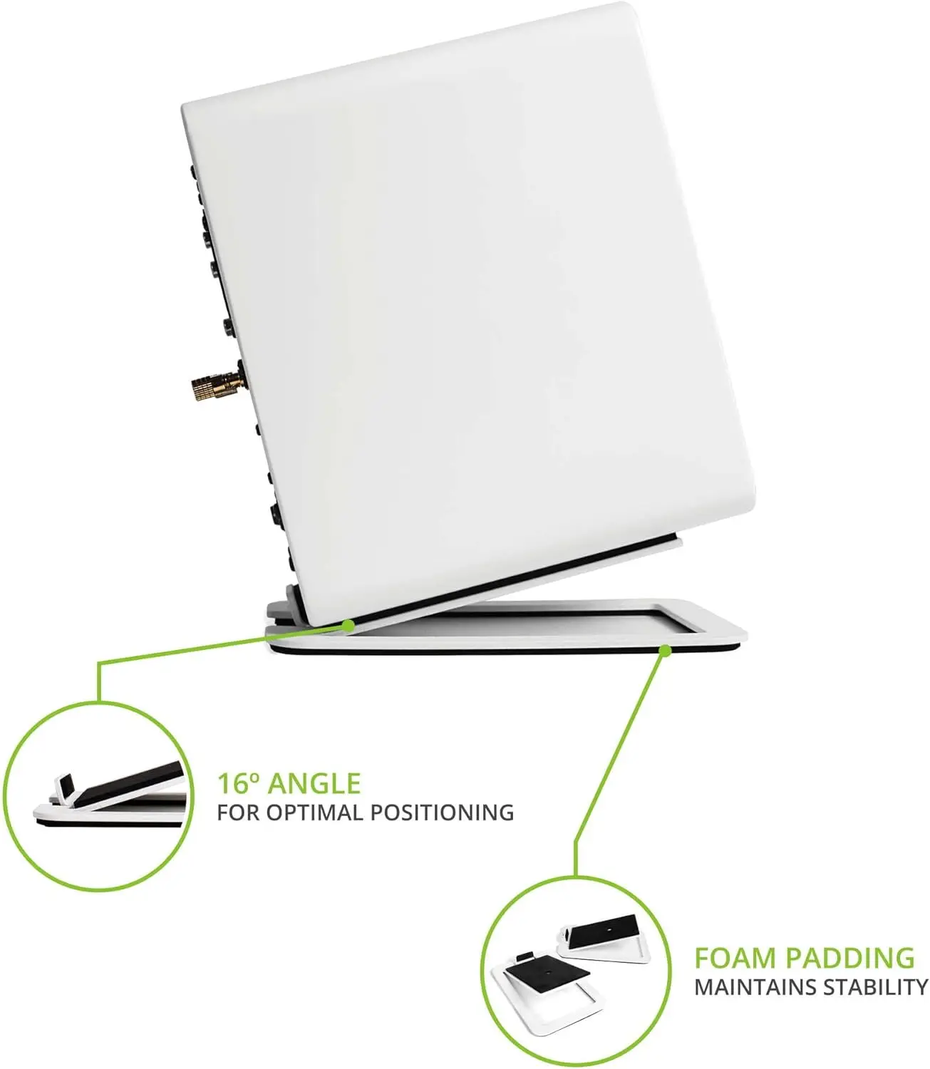 2 buah dudukan Speaker Desktop - Speaker Desk Setup ulasan dan harga