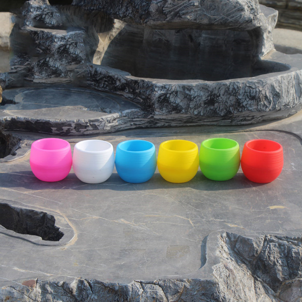 Pot Sukulen Resin Mini Bulat W - Plant Pot Small Desk ulasan dan harga