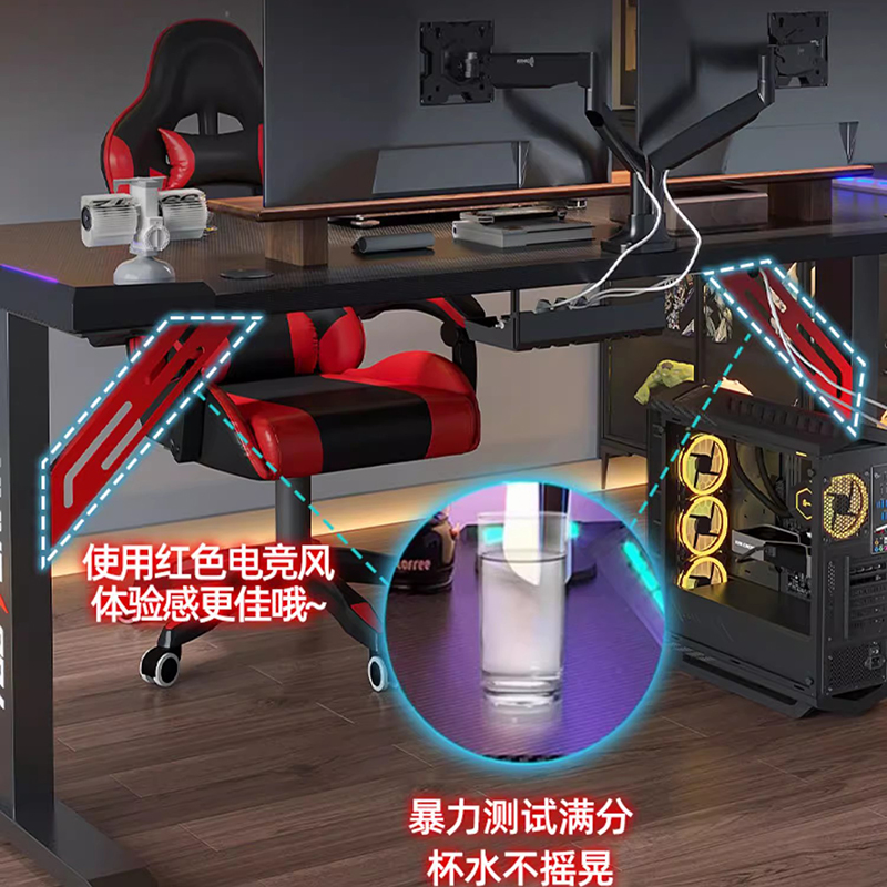 Meja Atas Angkat untuk Kompute - Desk Setup L Shaped ulasan dan harga