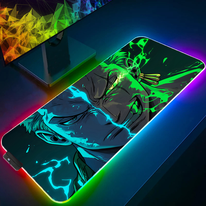 ONE PIECE Zoro Mouse Pad RGB A - Desk Setup Rgb ulasan dan harga