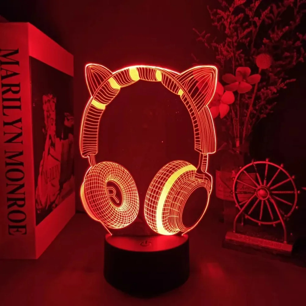 Headphone baru 3D ilusi Headse - Desk Setup Kids ulasan dan harga