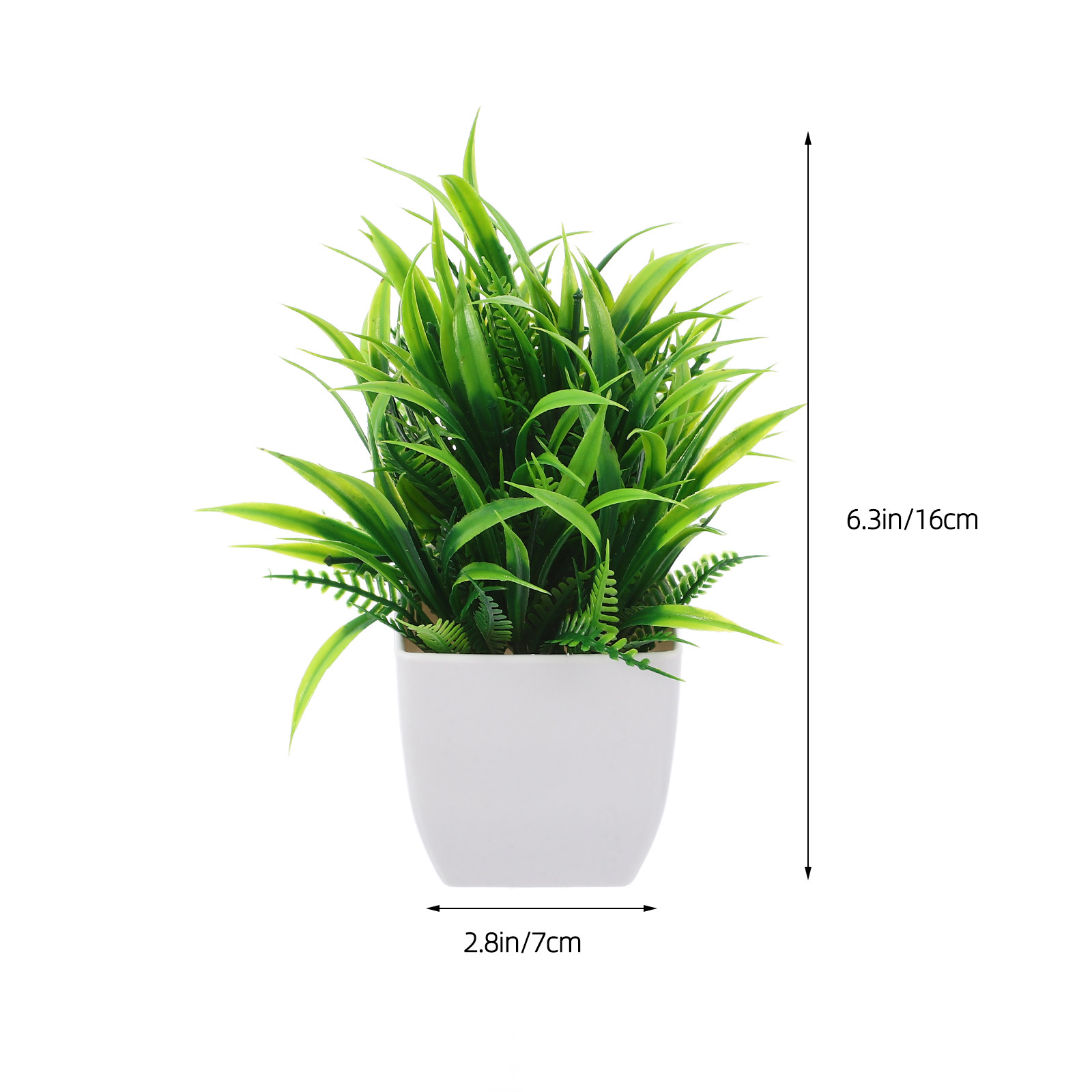 3 Buah Tanaman Palsu Kecil Tan - Plant Pot Small Desk ulasan dan harga