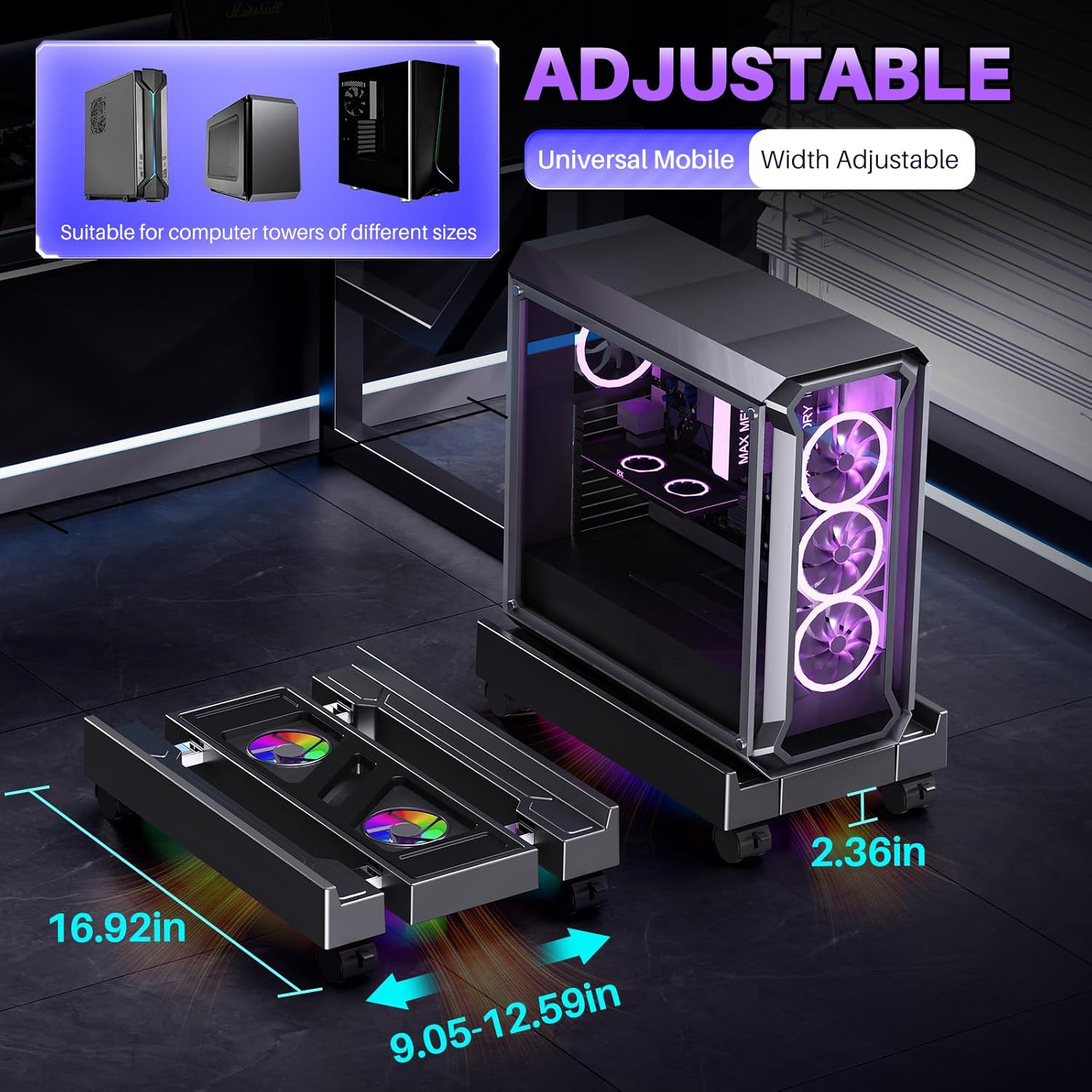 Penyangga CPU Komputer yang Da - Desk Setup Rgb ulasan dan harga
