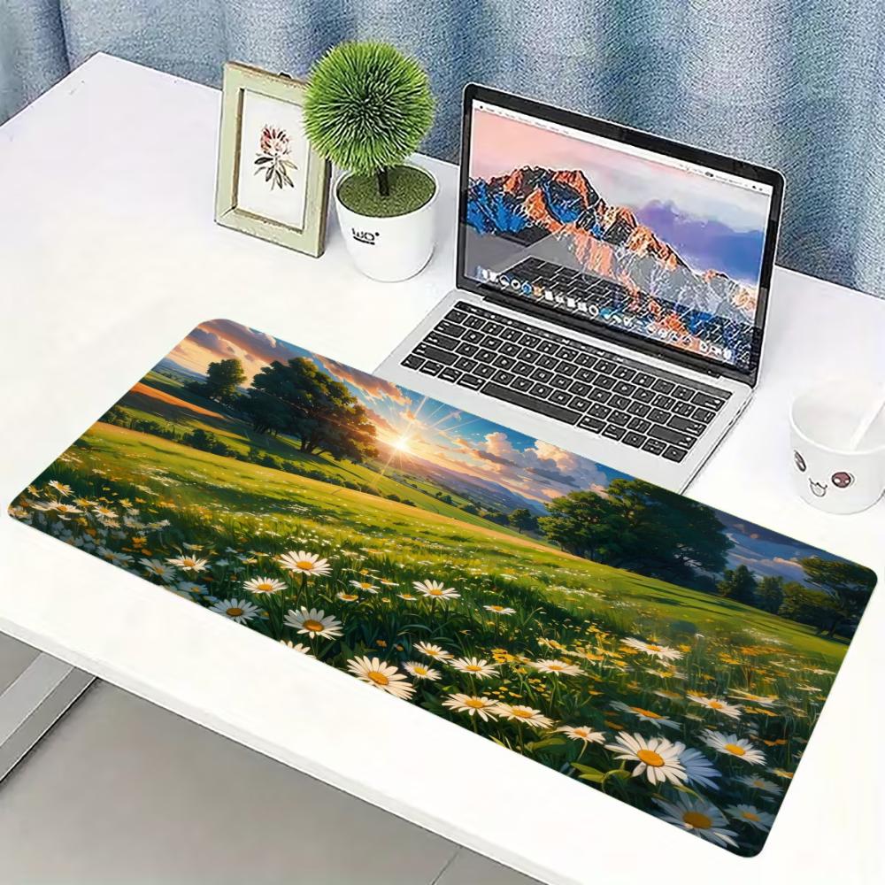 Alas Mouse Gaming Besar Motif  - Desk Setup Natural ulasan dan harga