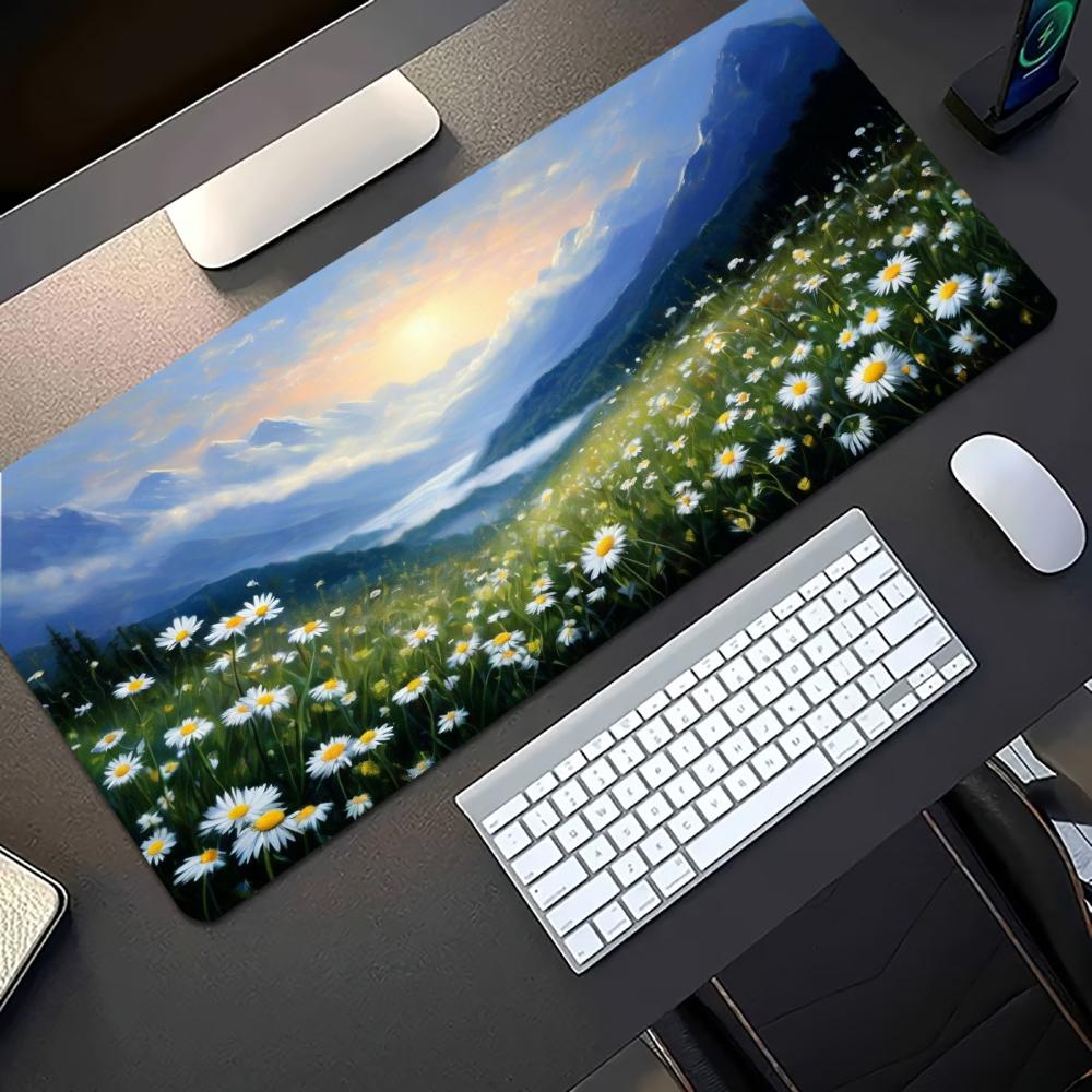 Alas Mouse Gaming Besar Motif  - Desk Setup Natural ulasan dan harga