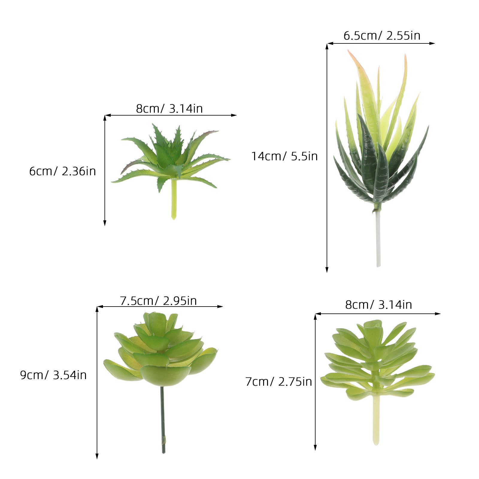 6 Buah Tanaman Sukulen Buatan  - Plant Pot Small Desk ulasan dan harga