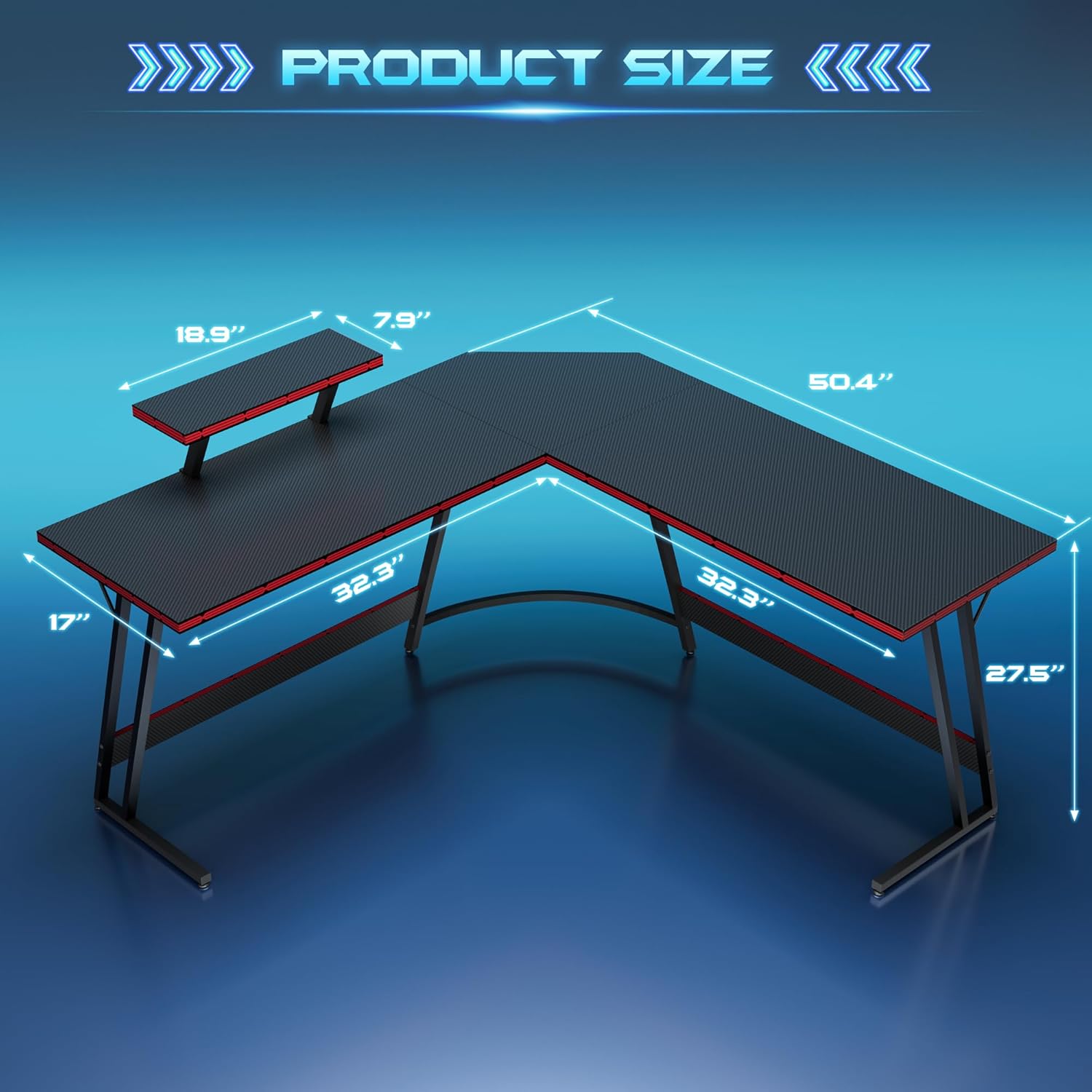 Meja Gaming Bentuk L yang Dapa - Desk Setup L Shaped ulasan dan harga
