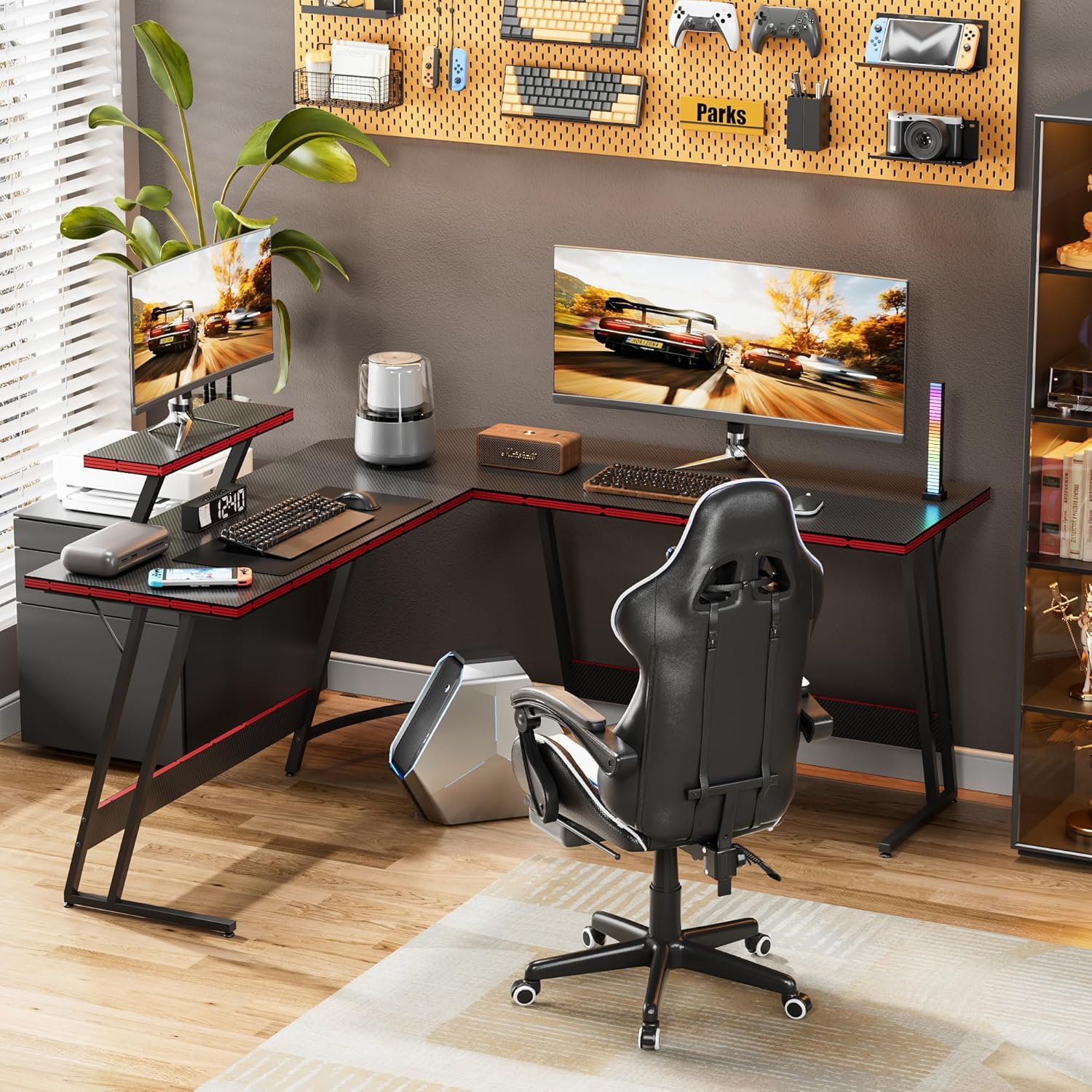 Meja Gaming Bentuk L yang Dapa - Desk Setup L Shaped ulasan dan harga