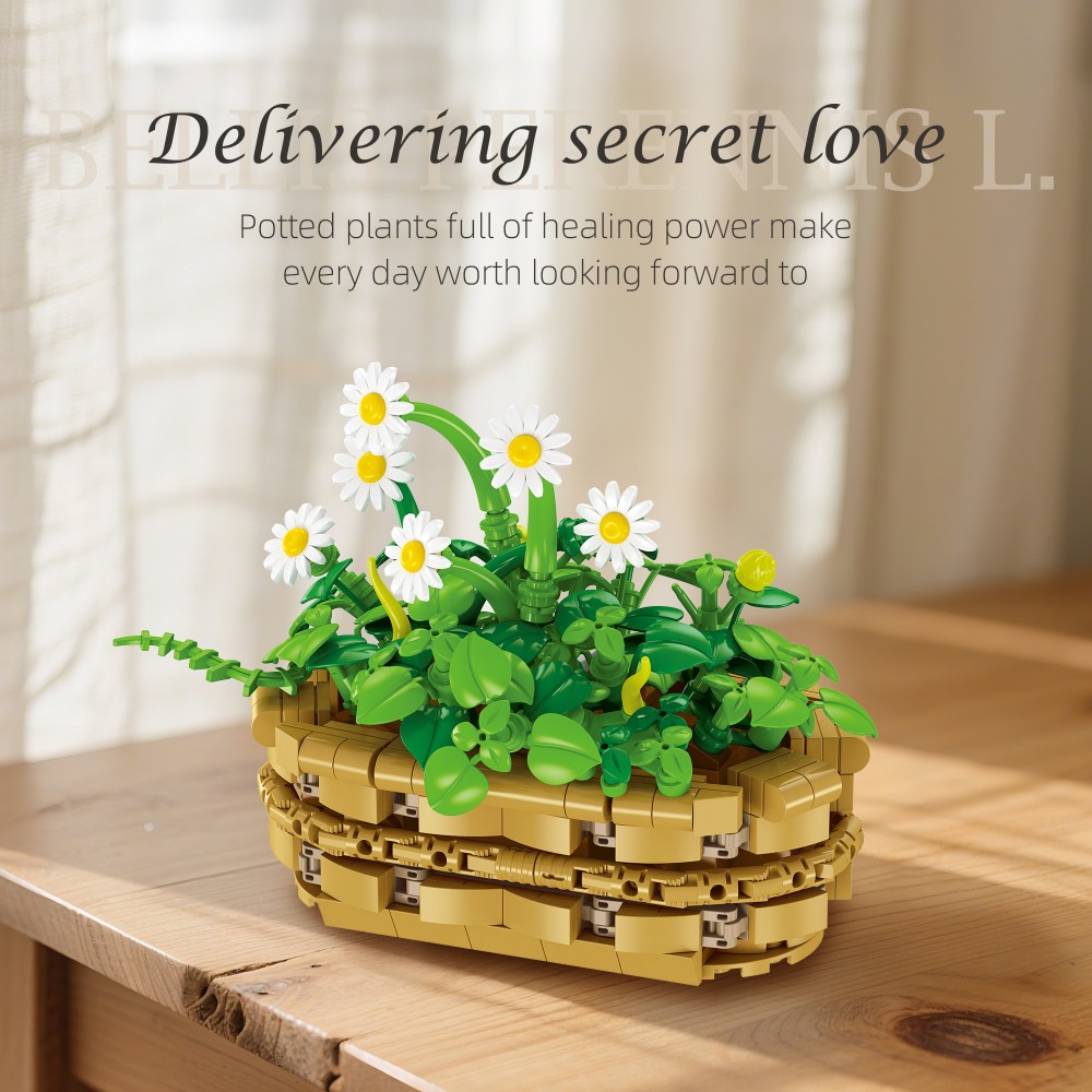 375 Buah Blok Bangunan Tanaman - Plant Pot Small Desk ulasan dan harga