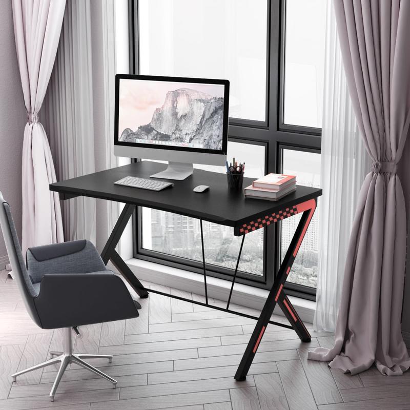 Meja Komputer Ergonomis Modern - Desk Setup L Shaped ulasan dan harga