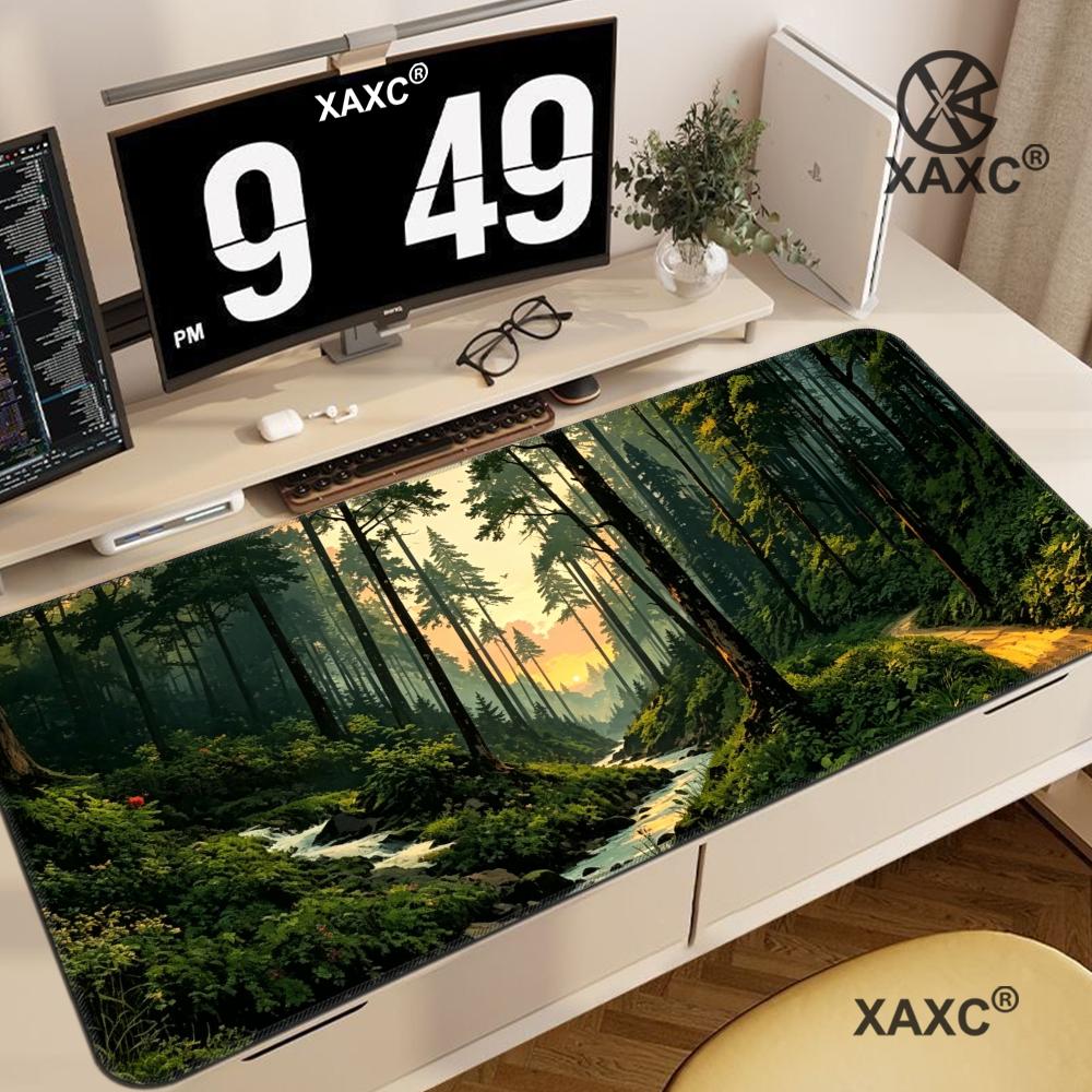 Forest Escape XXL Mouse Pad Al - Desk Setup Natural ulasan dan harga