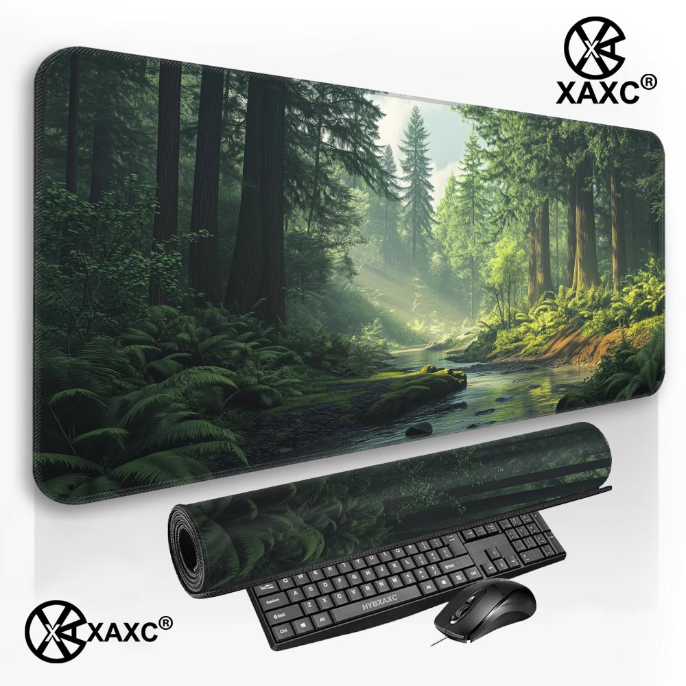 Forest Escape XXL Mouse Pad Al - Desk Setup Natural ulasan dan harga