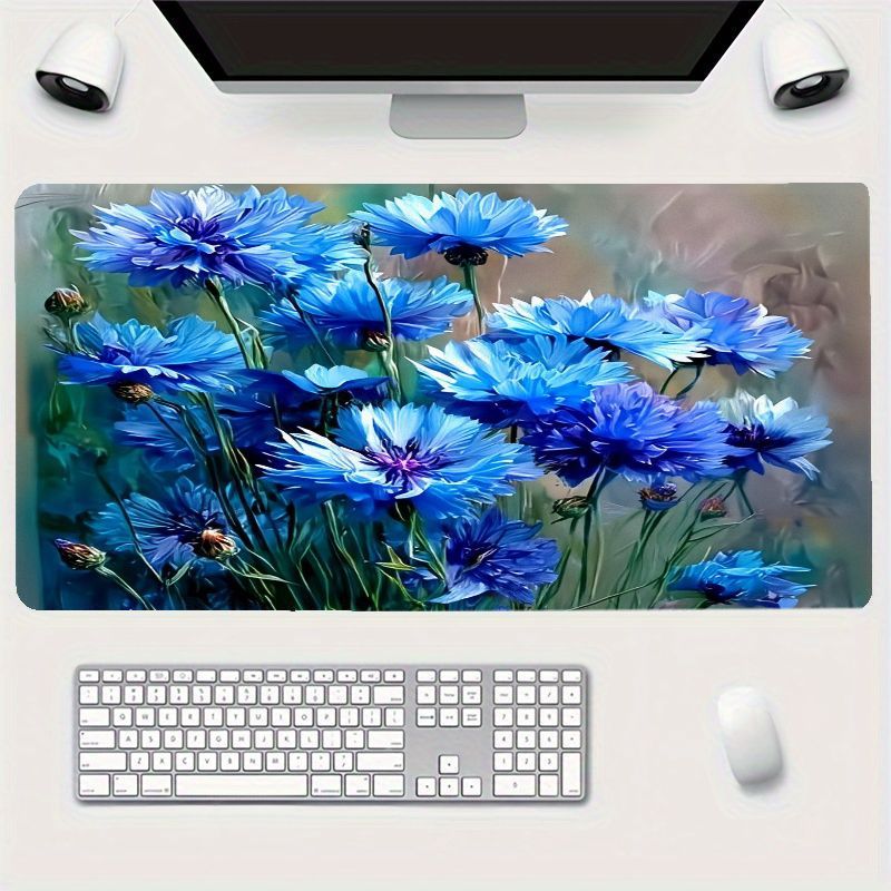 Alas Mouse Biru Cornflower Ber - Desk Setup Natural ulasan dan harga