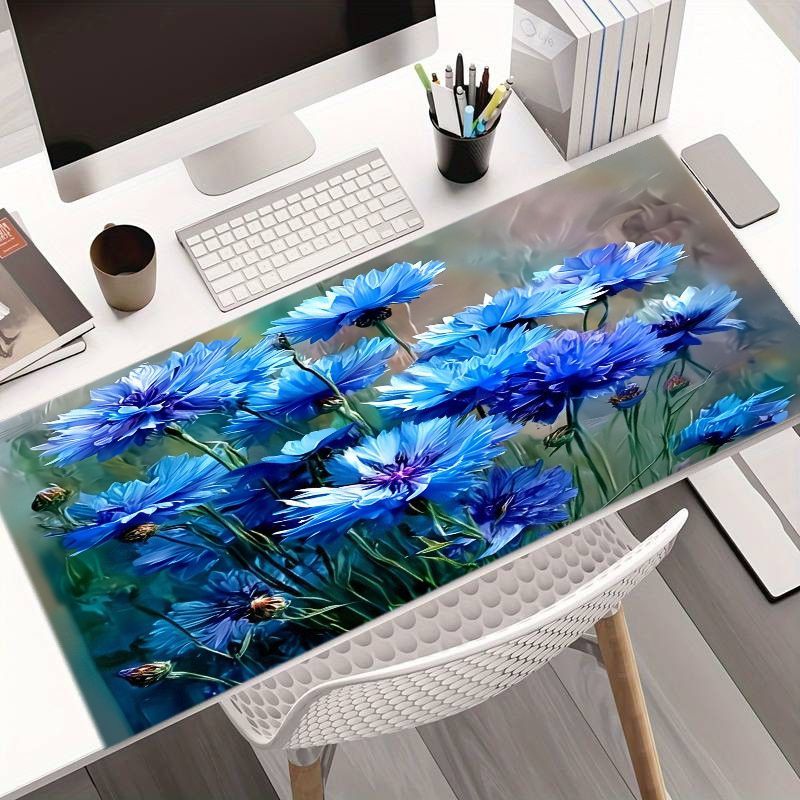Alas Mouse Biru Cornflower Ber - Desk Setup Natural ulasan dan harga