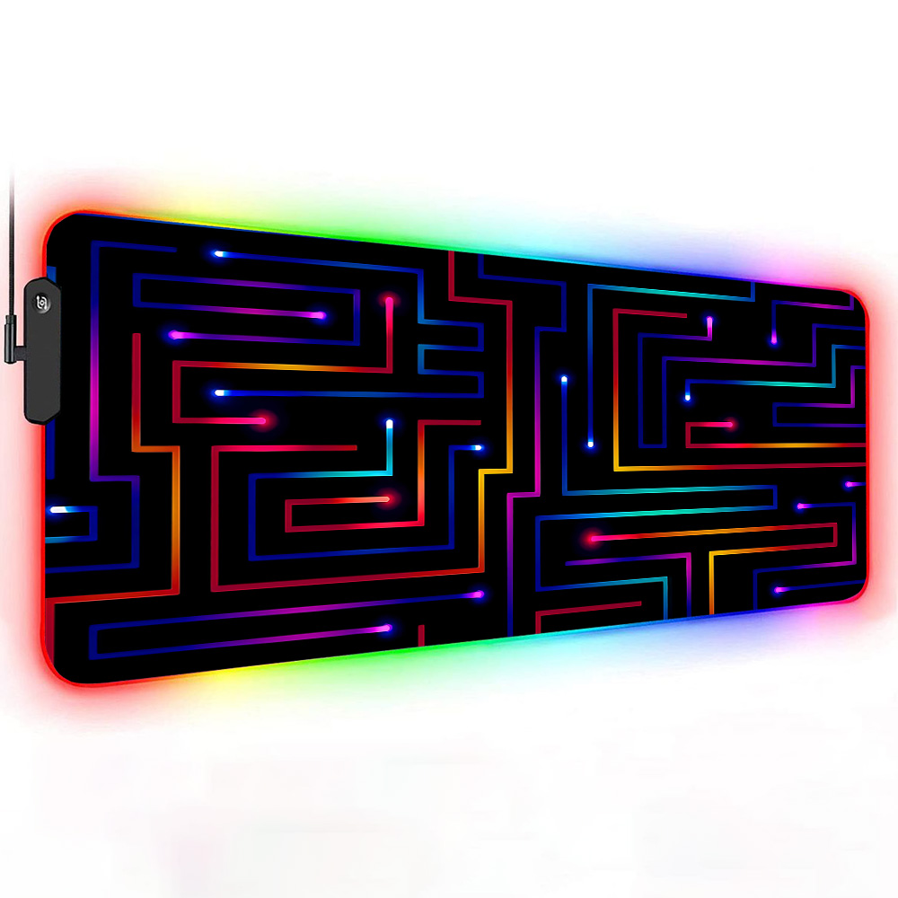 Xxl Mouse Pad 900X400 Neon Cir - Desk Setup Rgb ulasan dan harga
