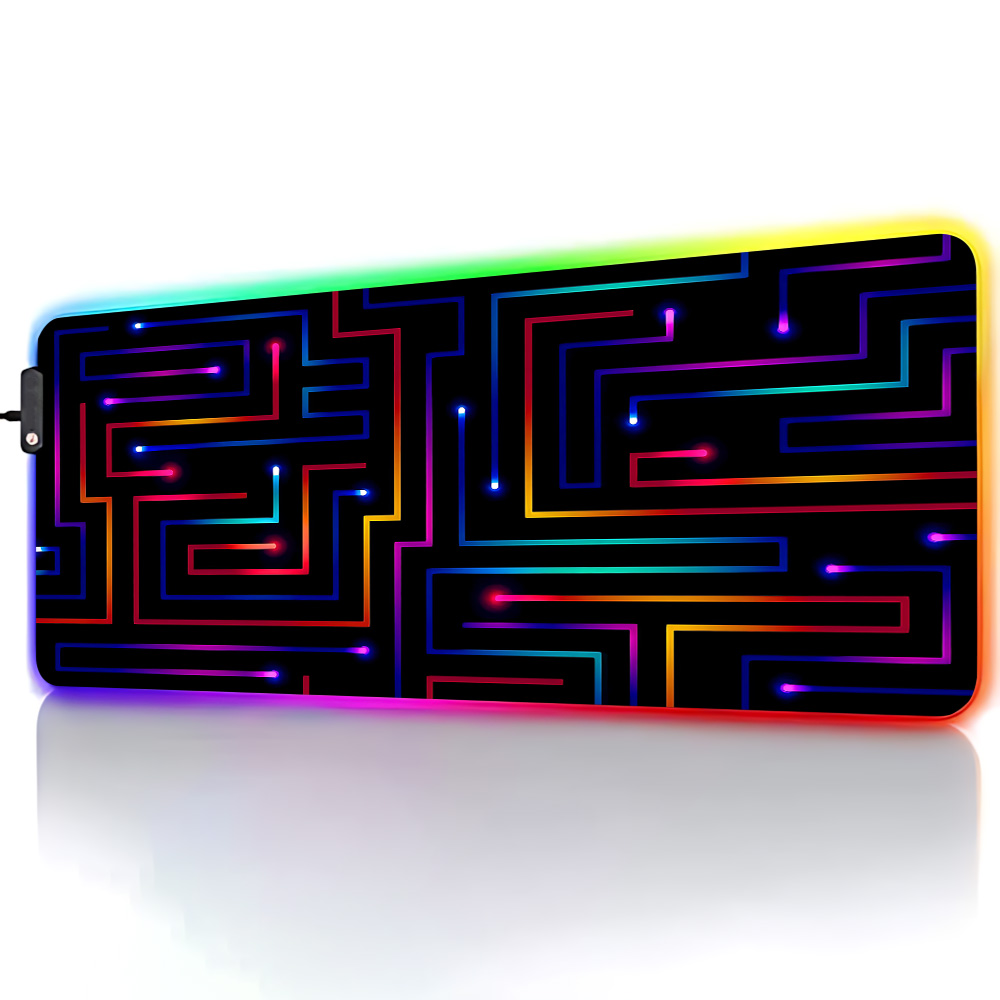 Xxl Mouse Pad 900X400 Neon Cir - Desk Setup Rgb ulasan dan harga